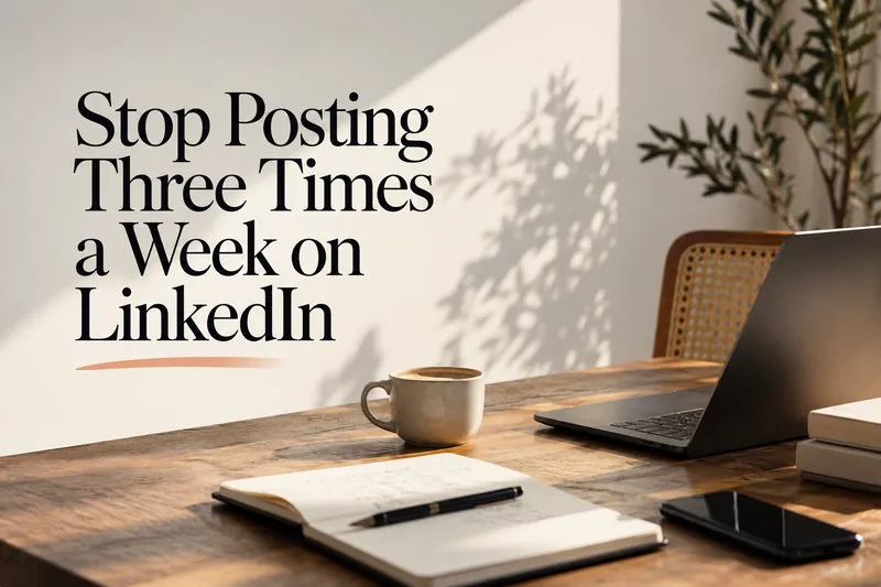 Stop Posting Three Times a Week on LinkedIn